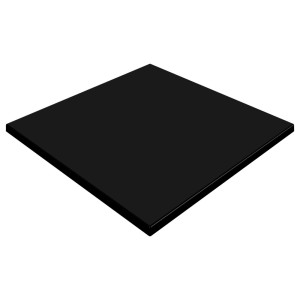 600mm Square SM France Duratop - Black 