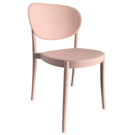 Bak Poly Side Chair "Nude Pink" Bak Poly Side Chair "Nude Pink"