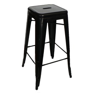 Replica Tolix Bar Stool 75cm - Black