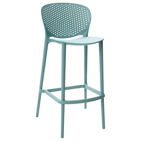 Pongo Polypropylene Bar Stool 750mm Seat Height "Surfin"