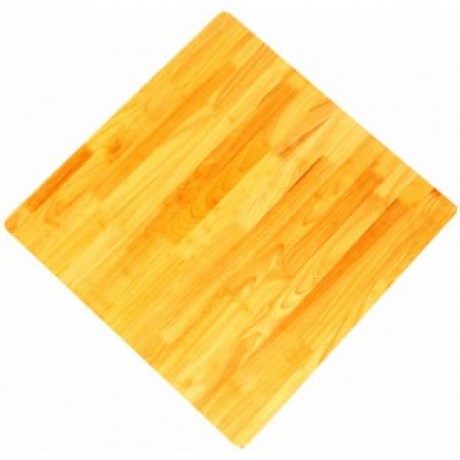 800mm Square Timber Rubberwood Table Top Rebate Edge - Natural 800mm Square Timber Rubberwood Table Top Rebate Edge - Natural
