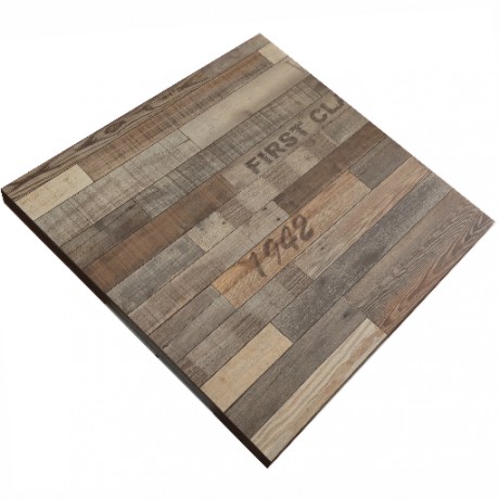 800mm Square Veneer Melamine Table Top - Vintage Finish 800mm Square Veneer Melamine Table Top - Vintage Finish