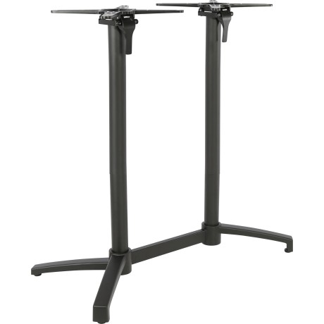 Seattle Twin Folding Bar Table Base-Black Seattle Twin Folding Bar Table Base-Black
