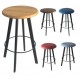 Brendale Bar Stool Assorted Seat Finishes Black Frame 750mm